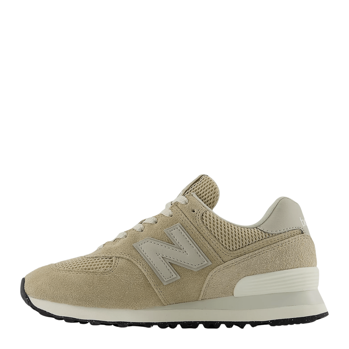 New Balance Women's 574 in Beige with NB White