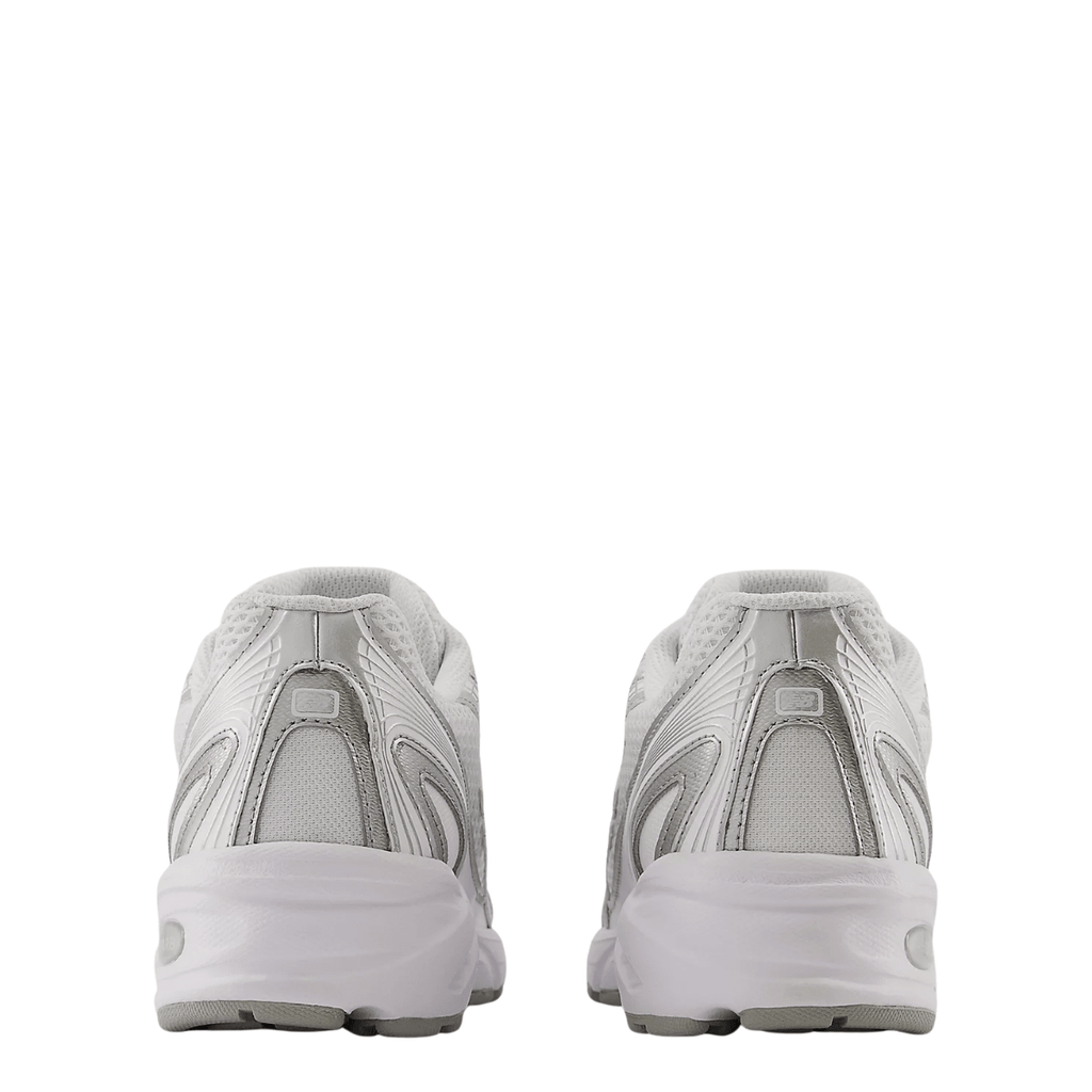 New Balance Women's 740 in White with Metallic Silver and Reflection