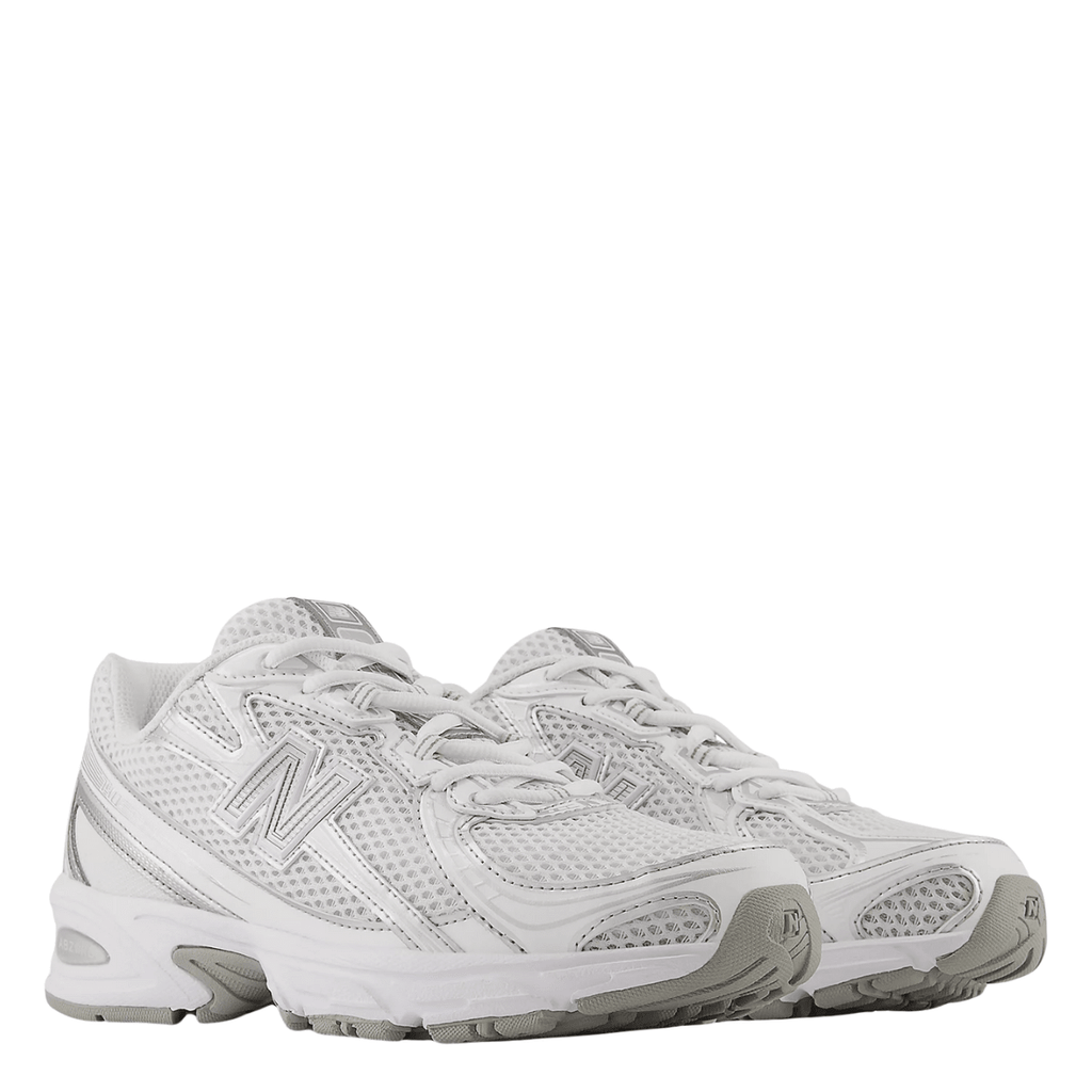 New Balance Women's 740 in White with Metallic Silver and Reflection