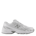 New Balance Youth 740 in White with Silver Metallic