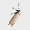 Orbitkey Key Organiser Leather in Blush with Blush Stitching