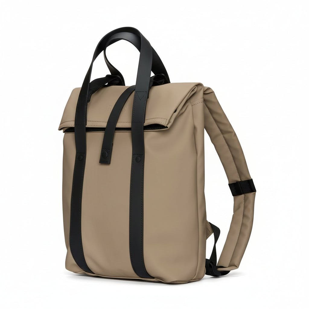 Rains 2 Way Tote Backpack Mini in Beige