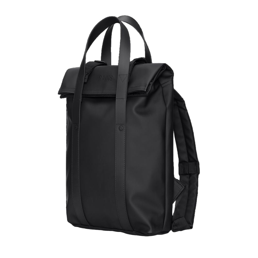 Rains 2 Way Tote Backpack Mini in Black