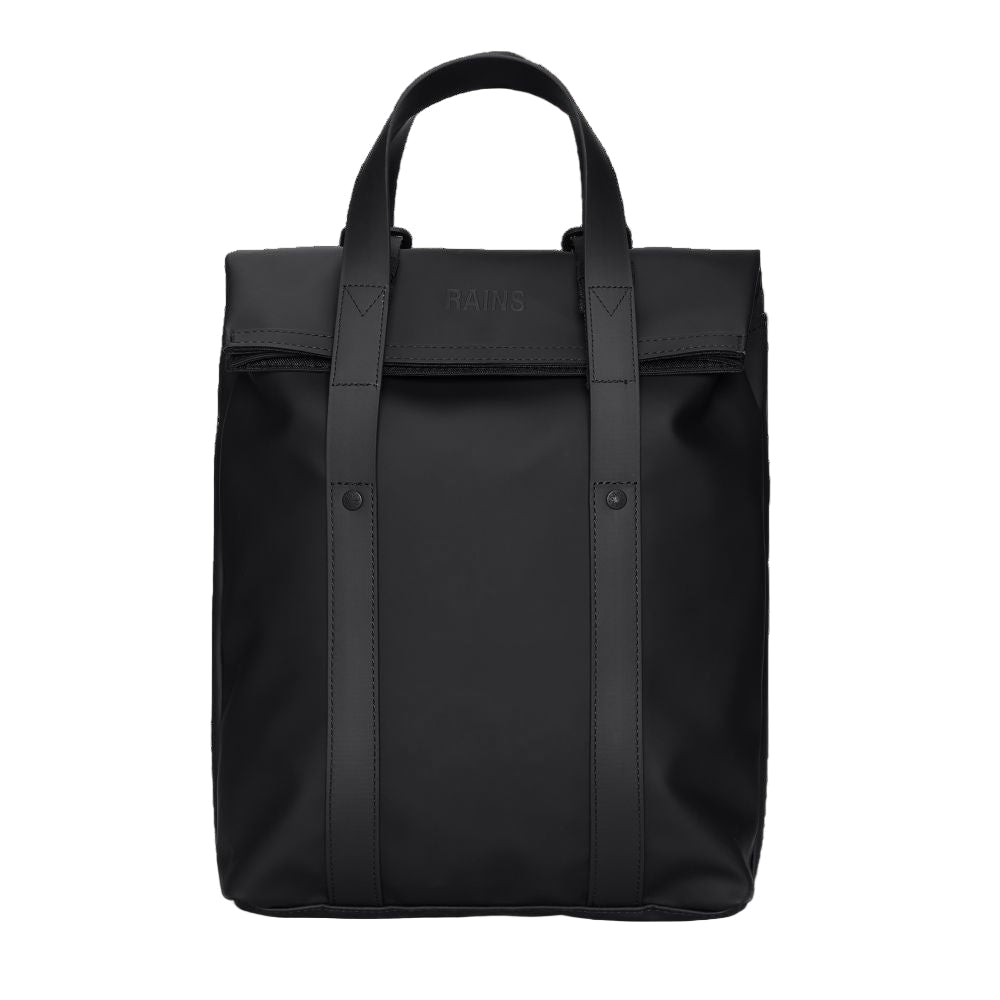 Rains 2 Way Tote Backpack Mini in Black