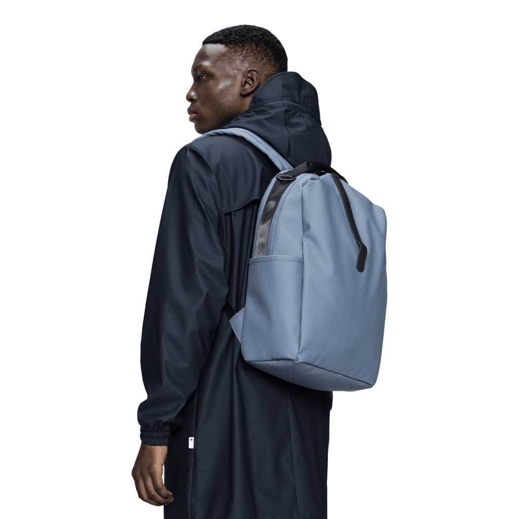 Rains Clip Front Backpack in Blue Dusk