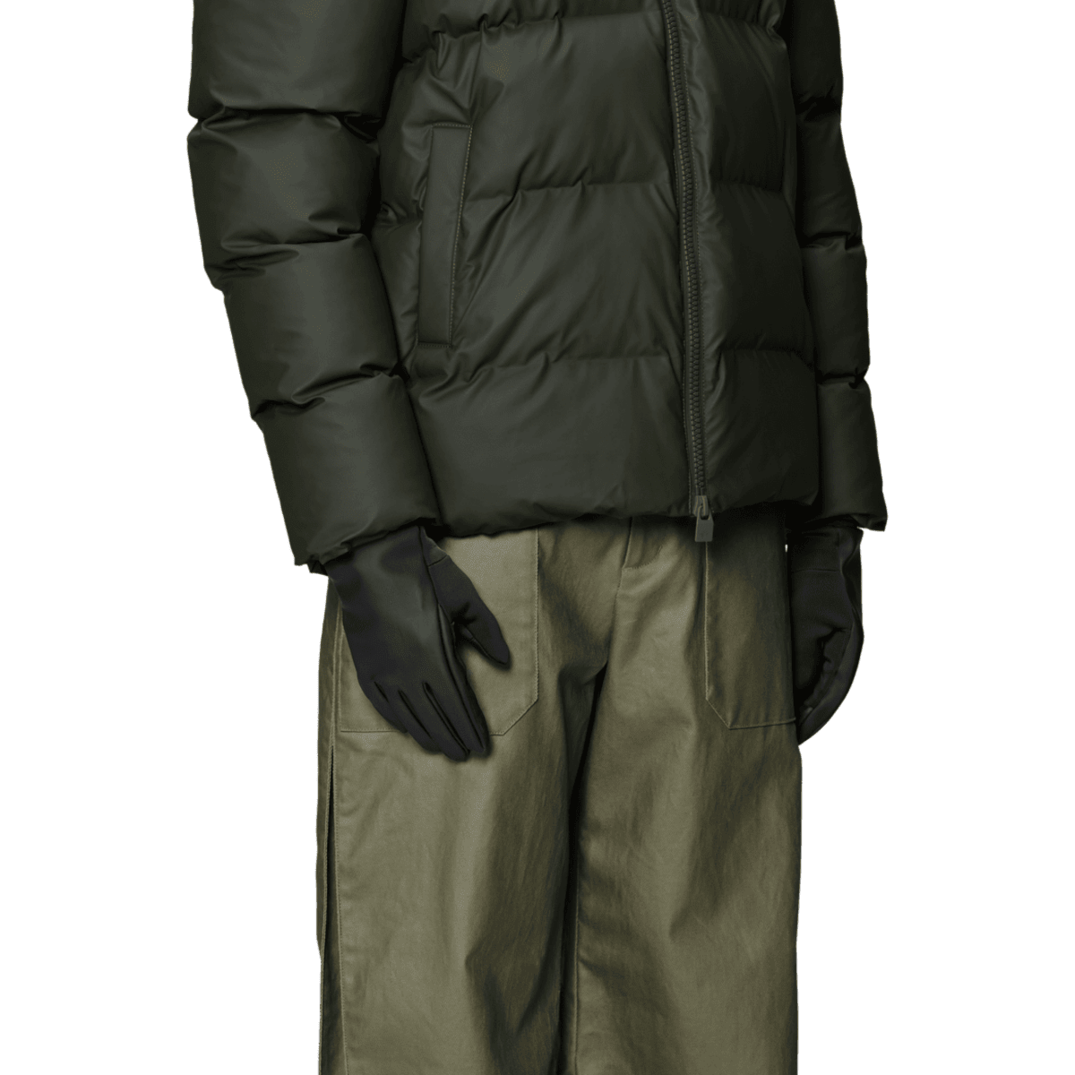 Rains Gloves in Black