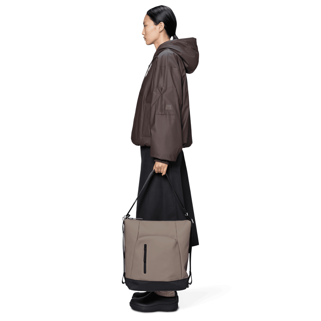 Rains Otaru Hobo Backpack in Cinder