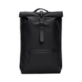 Rains Rolltop Rucksack in Black
