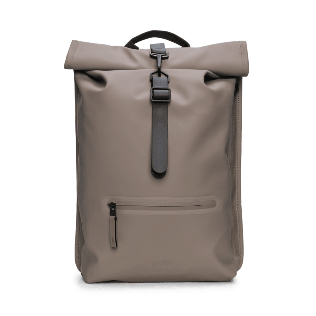 Rains Rolltop Rucksack in Cinder