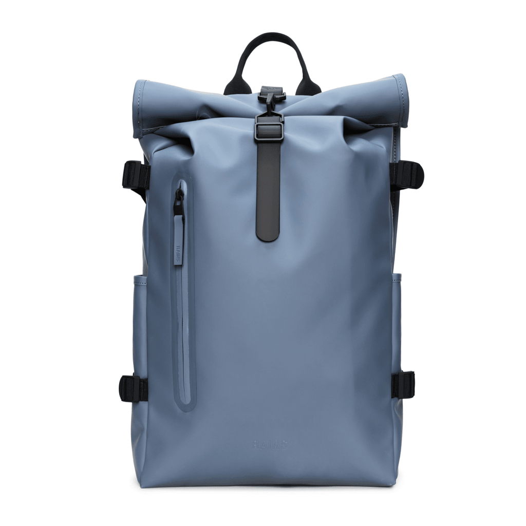 Rains Rolltop Rucksack Large in Blue Dusk