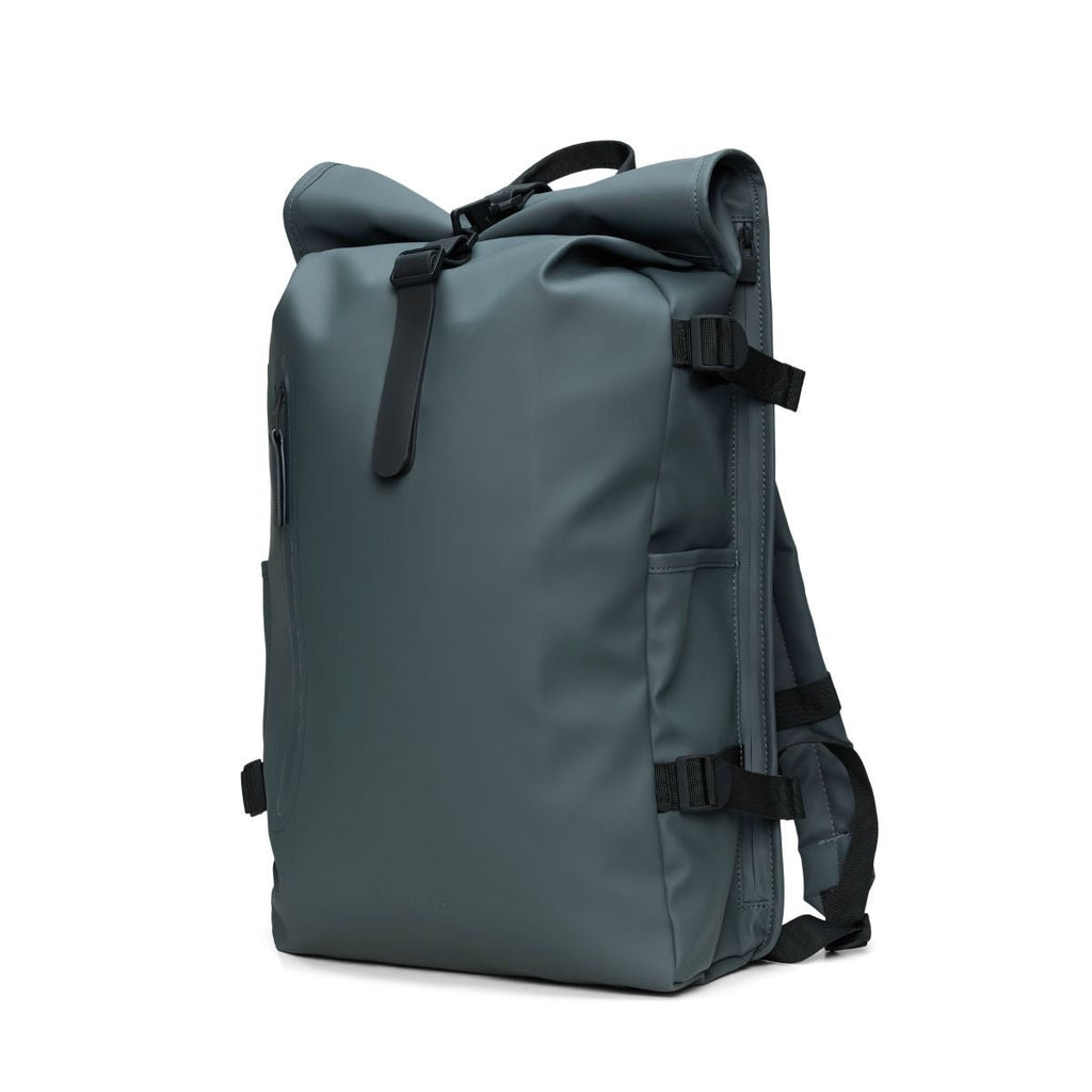 Rains Rolltop Rucksack Large in Dark Grey