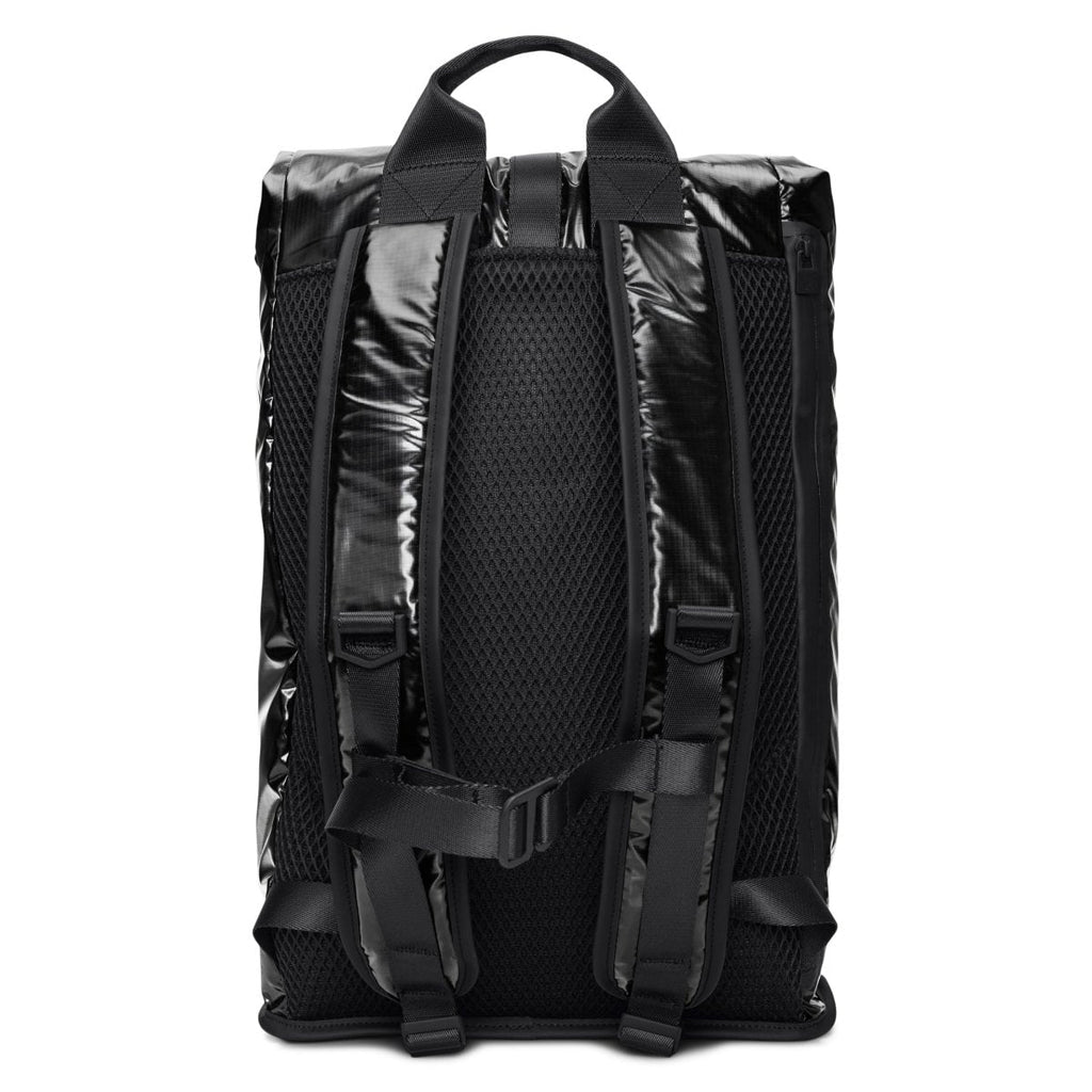 Rains Sibu Rolltop Rucksack in Black