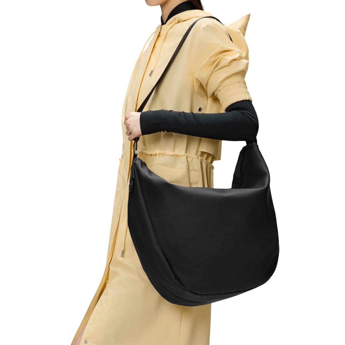 Rains Valera Shoulder Bag Large in Black (not sold online unlisted)