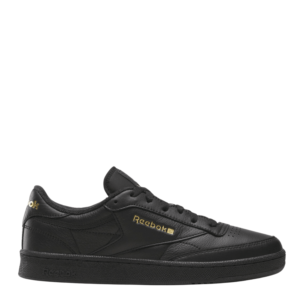 Reebok Men's Club C 85 in Black/Almost Black/Gold