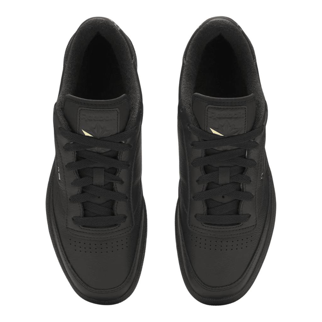 Reebok Men's Club C 85 in Black/Almost Black/Gold