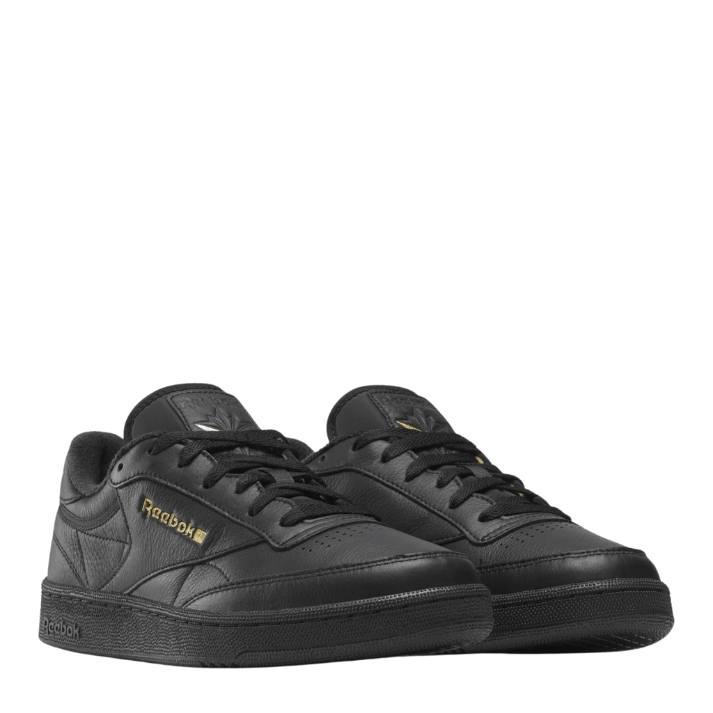 Reebok Men's Club C 85 in Black/Almost Black/Gold