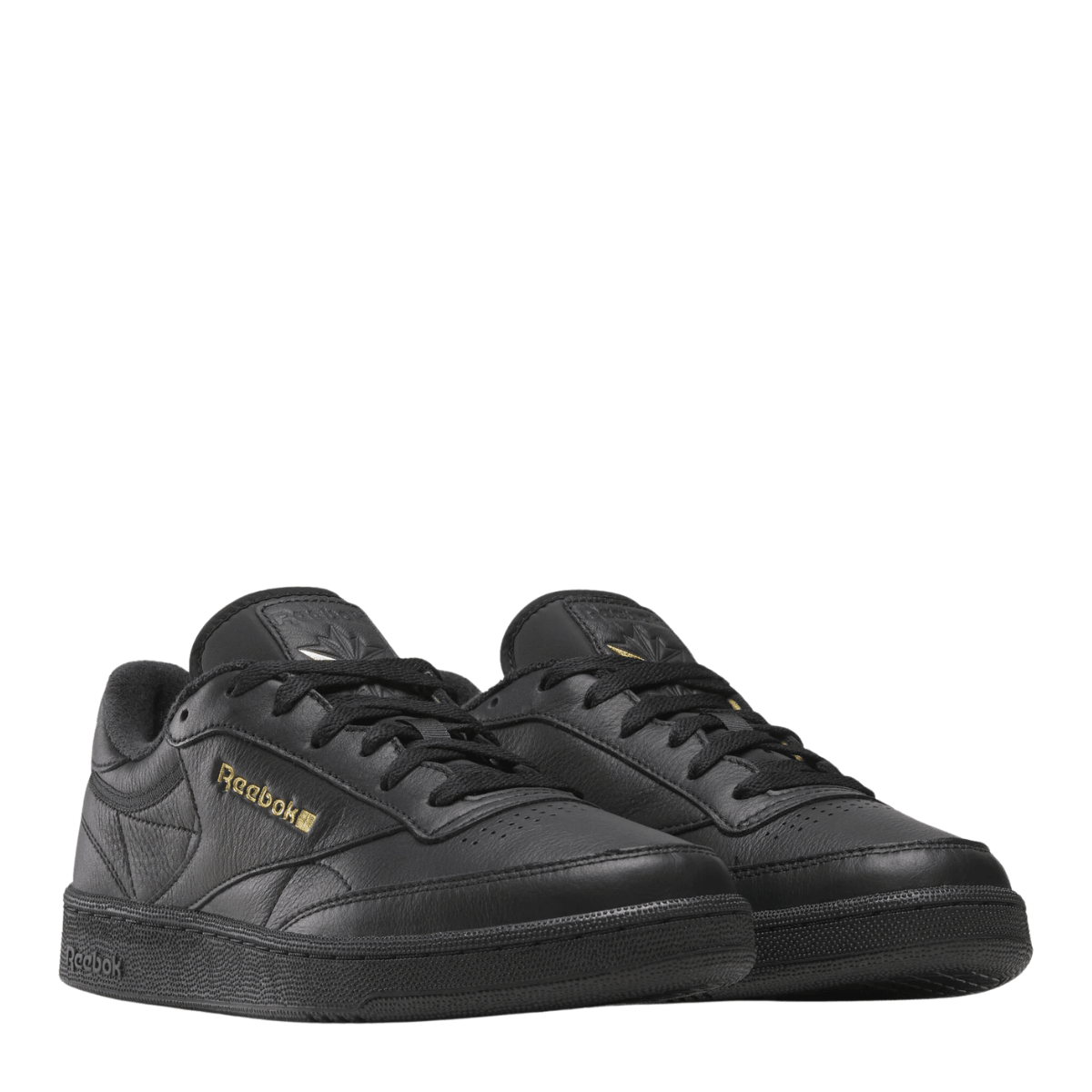 Reebok Men's Club C 85 in Black/Almost Black/Gold