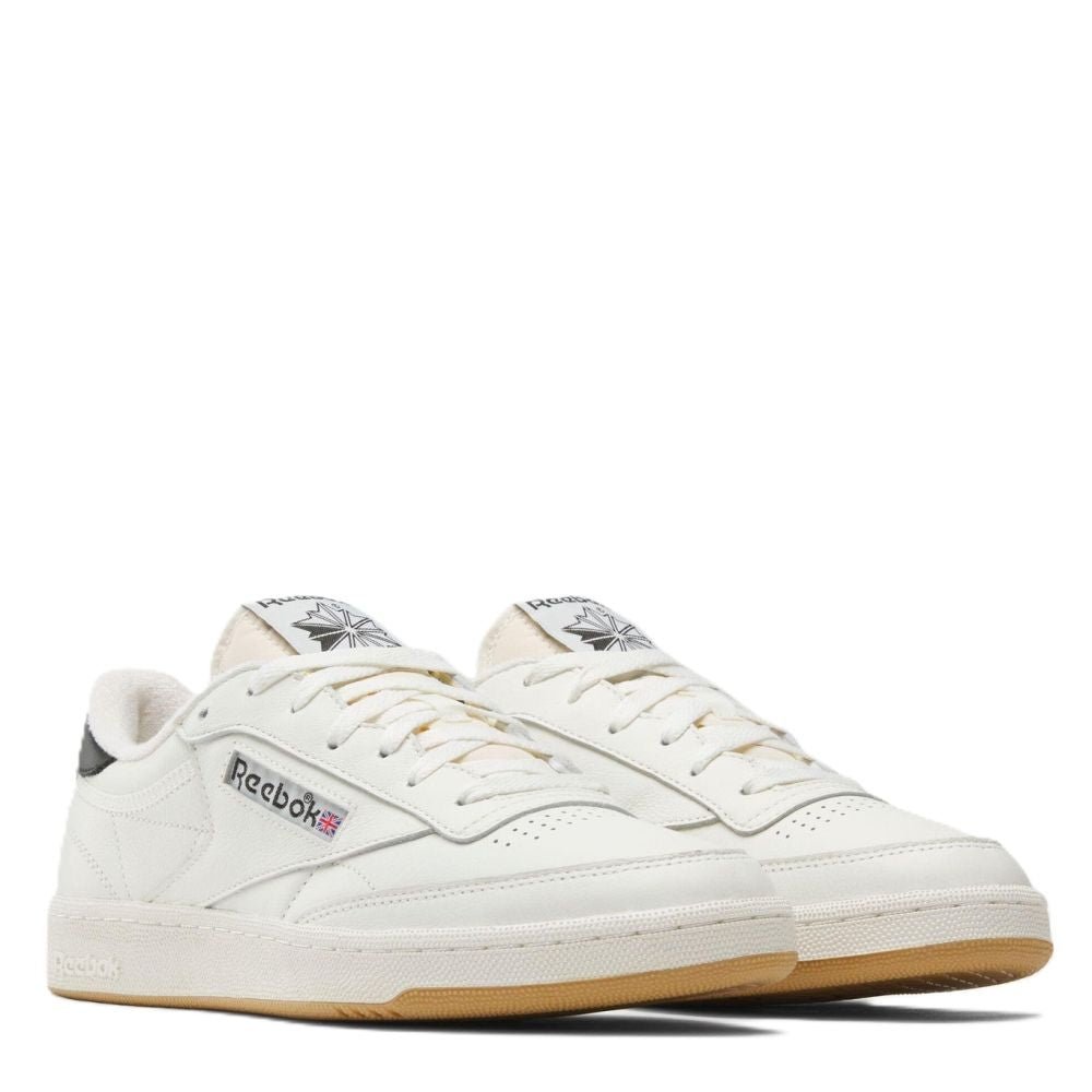 Reebok Men's Club C 85 Vintage in Chalk/Black/Gum