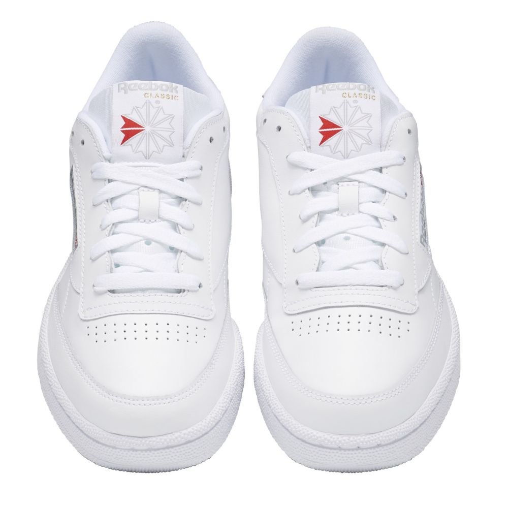 Reebok Women's Club C 85 in White/Sheer Grey