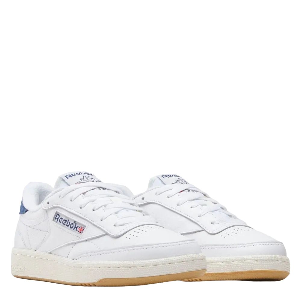 Reebok Women's Club C 85 Vintage in White/Batik Blue/Chalk