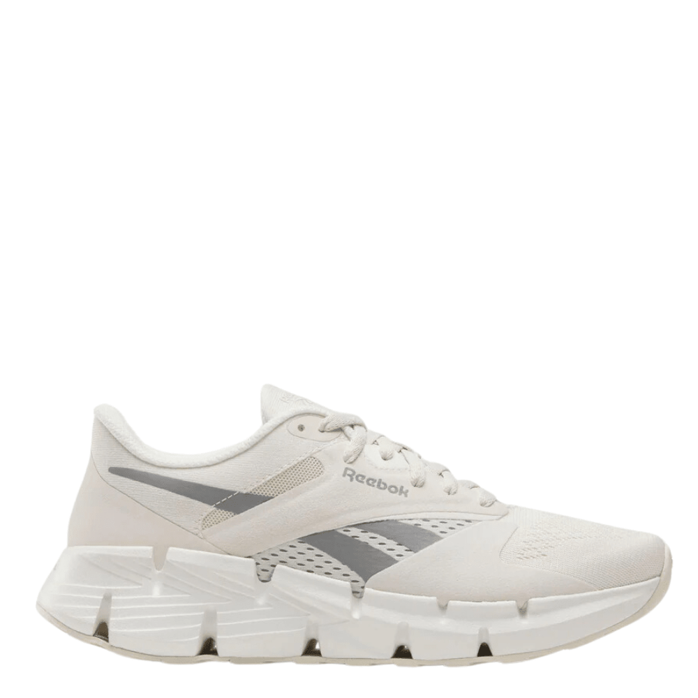 Reebok Women's Zig Dynamica 5 in Alabaster/Chalk/Grey 3