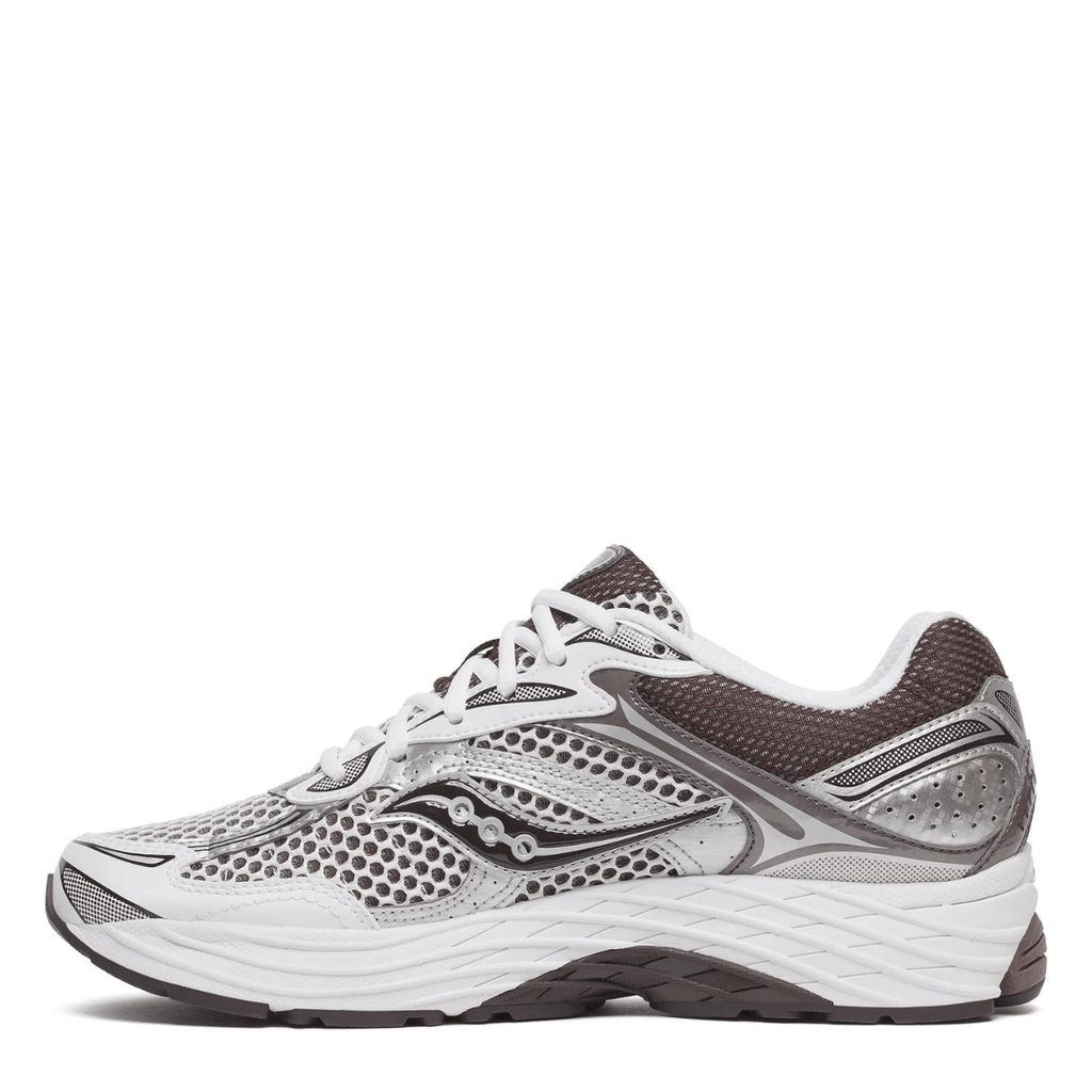Saucony Men's ProGrid Omni 9 in White/Brown