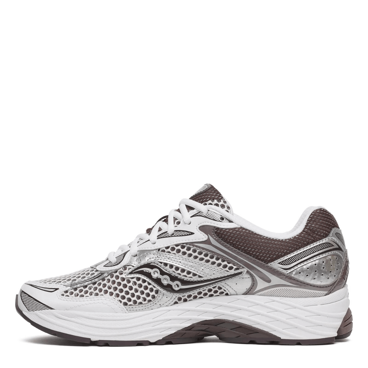 Saucony Men's ProGrid Omni 9 in White/Brown