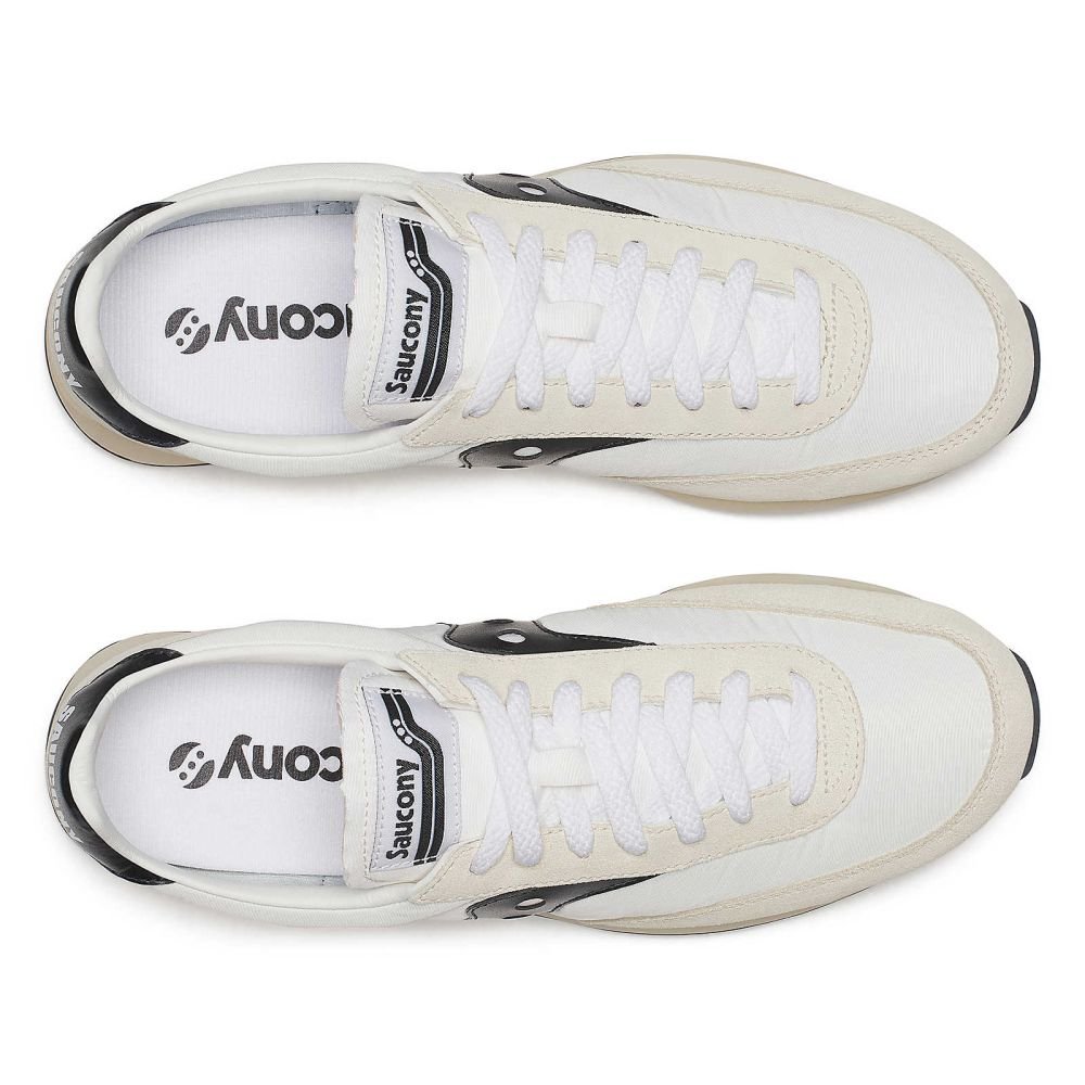 Saucony Trainer 80 in White/Black