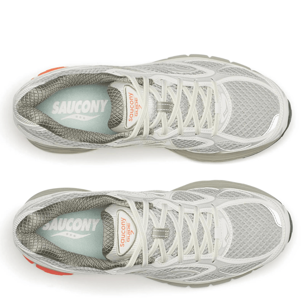 Saucony Women's ProGrid Guide 7 in Tofu/Fire