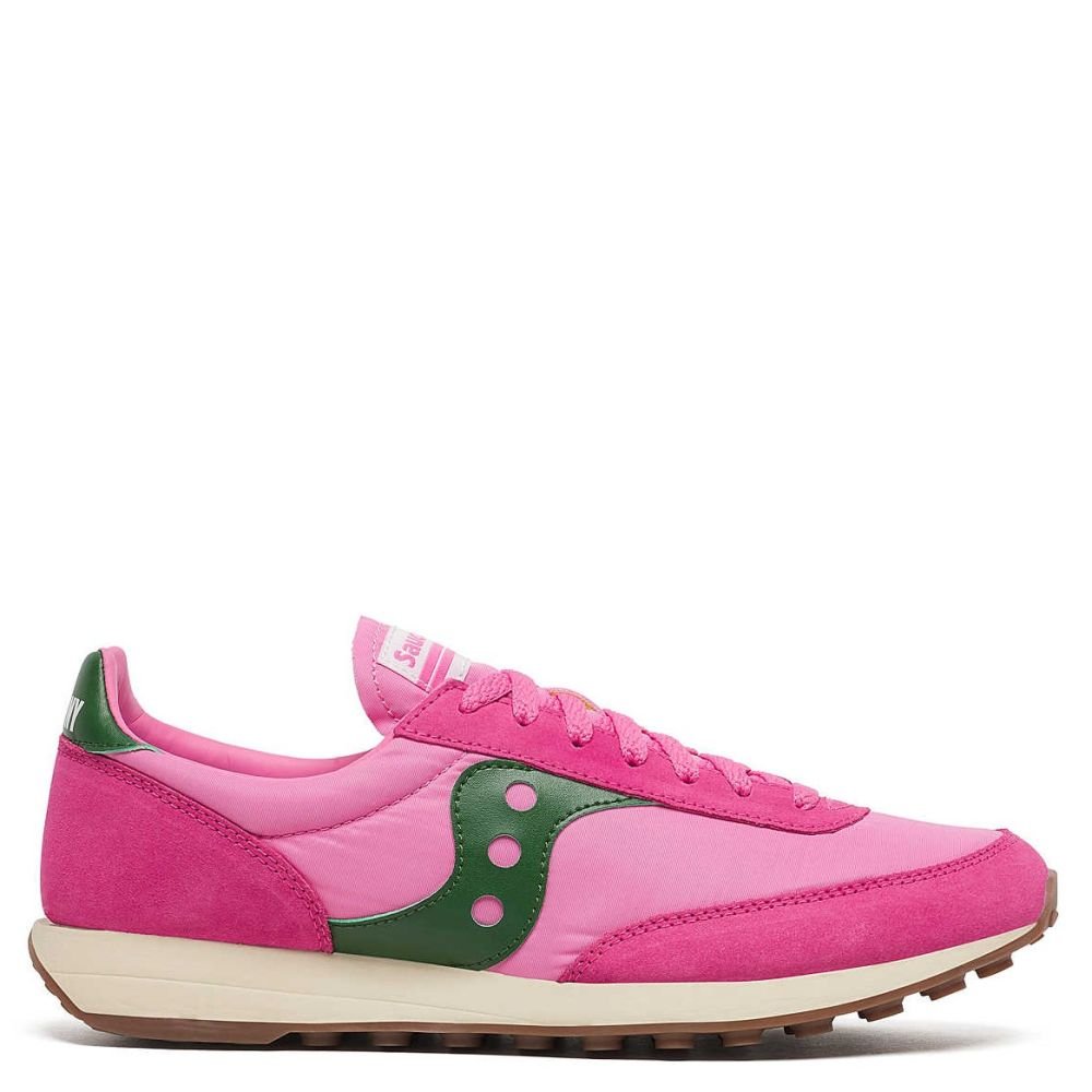 Saucony Women's Trainer 80 in Pink/Forest