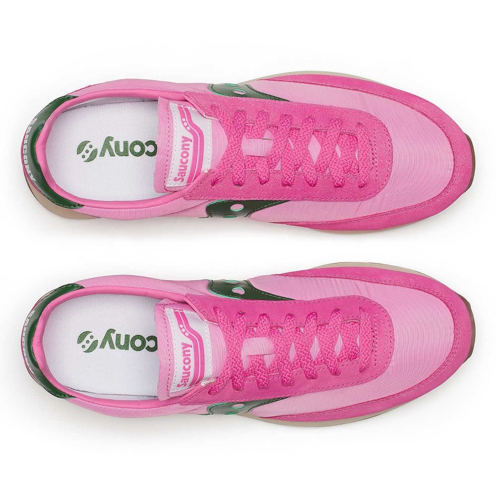 Saucony Women's Trainer 80 in Pink/Forest
