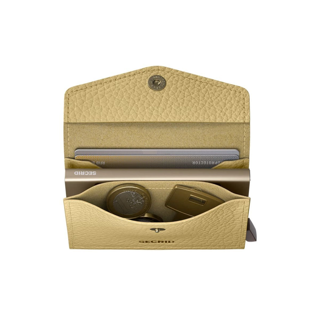 Secrid Envelope Wallet Pebble in Butter Yellow