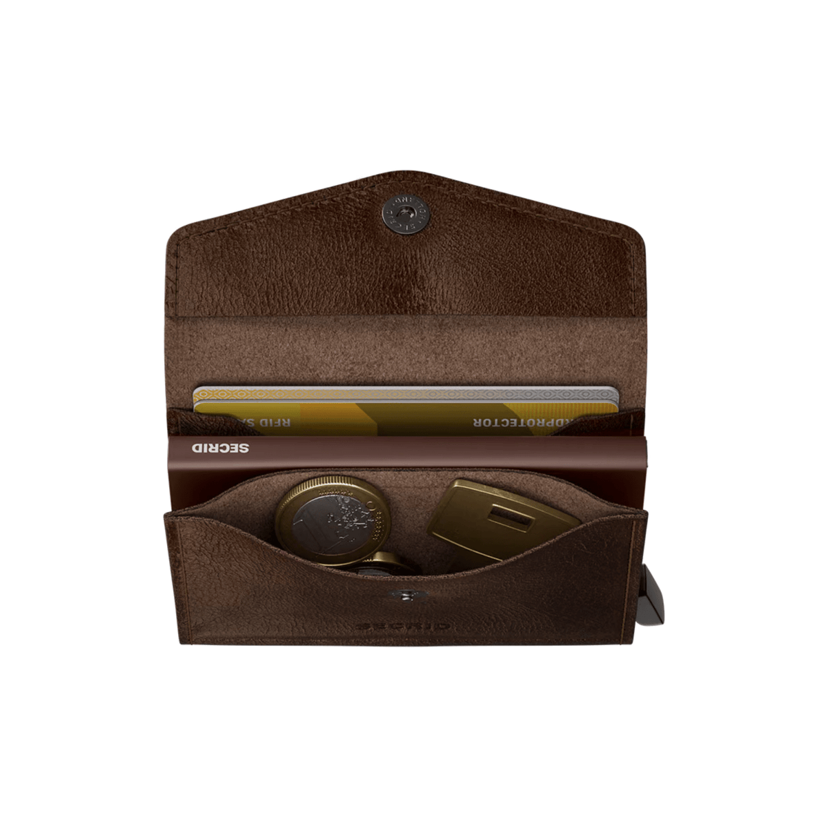 Secrid Envelope Wallet Vintage in Chocolate