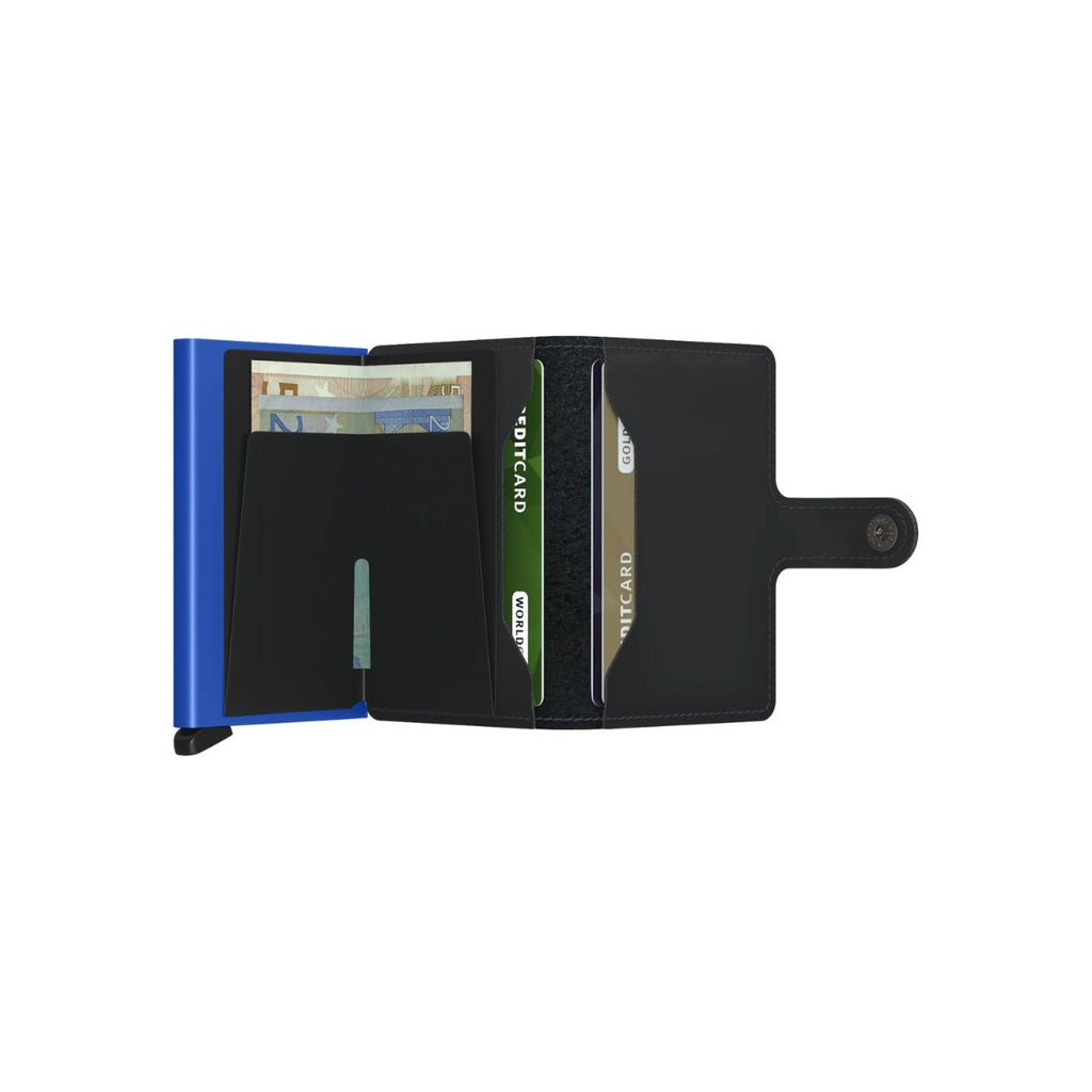 Secrid Mini Wallet Matte in Black/Blue