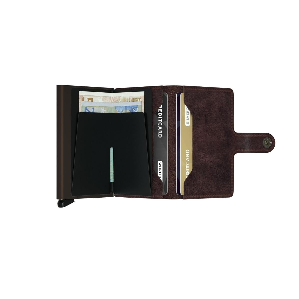 Secrid Mini Wallet Vintage in Chocolate