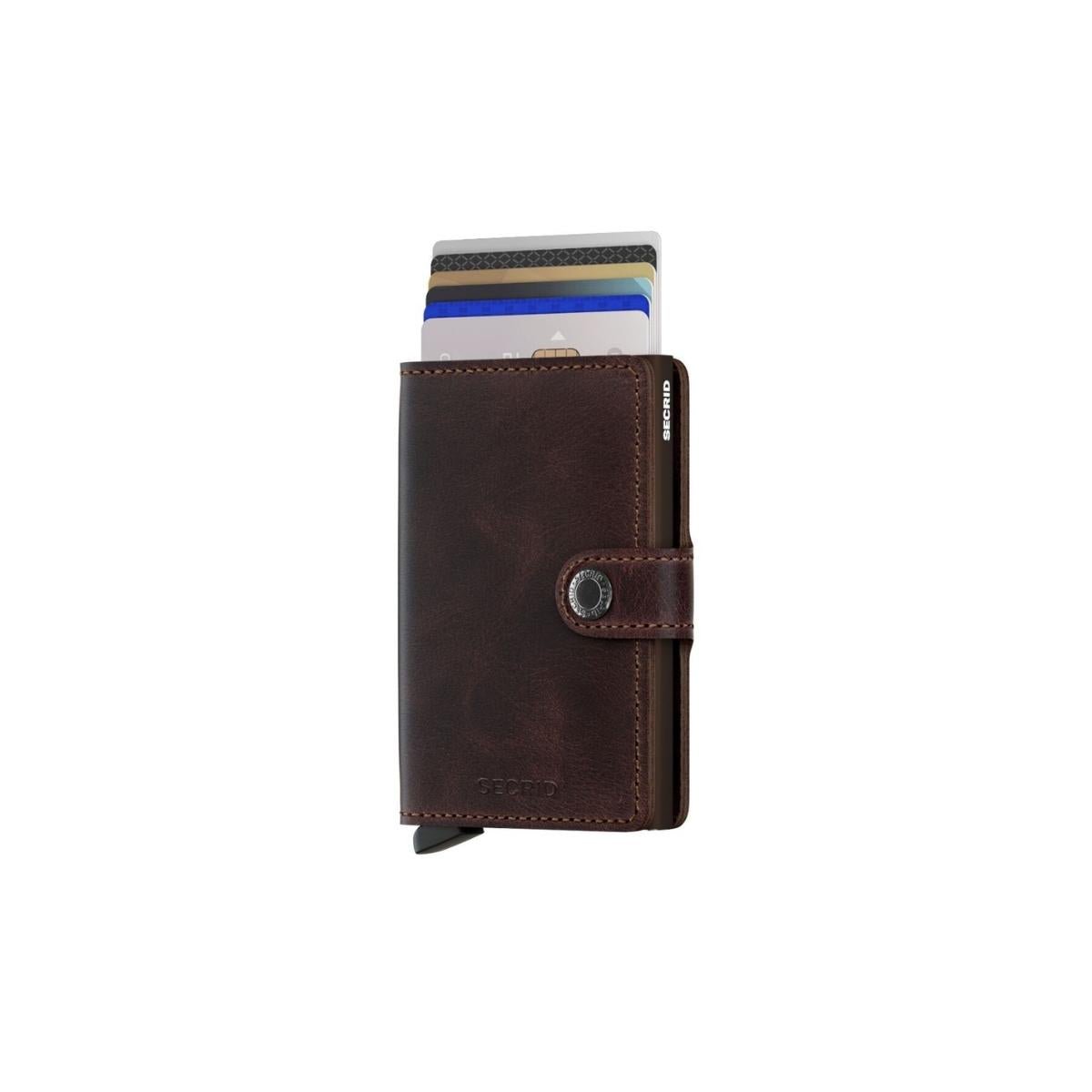 Secrid Mini Wallet Vintage in Chocolate