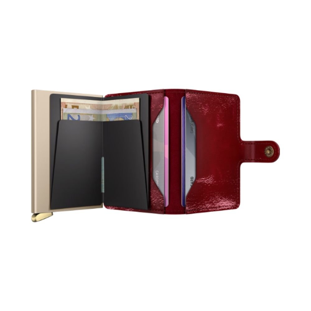 Secrid Premium Mini Wallet+ Naplak in Red