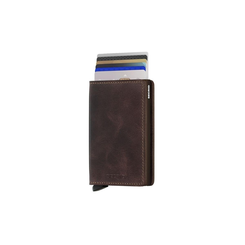 Secrid Slim Wallet Vintage in Chocolate