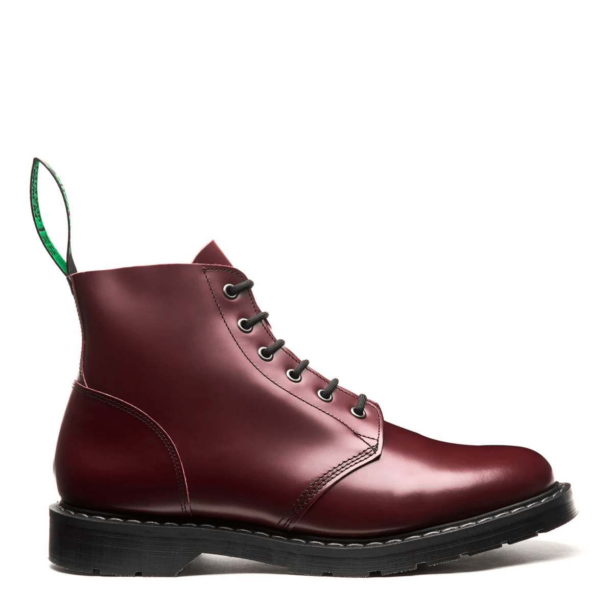 Solovair 6 Eye Astronaut Boot in Oxblood Hi-Shine