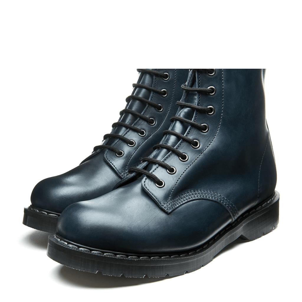 Solovair 8 Eye Derby Boot in Navy Gaucho