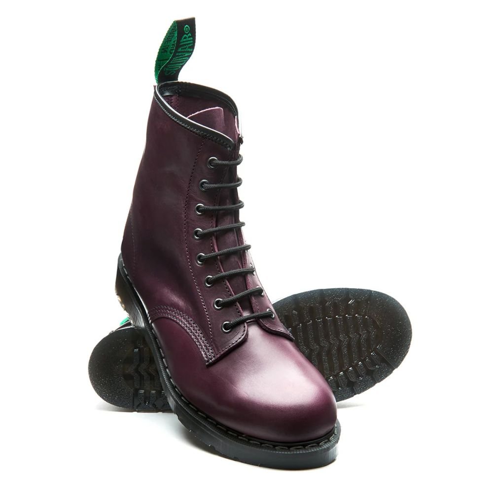 Solovair 8 Eye Derby in Burgundy Gaucho