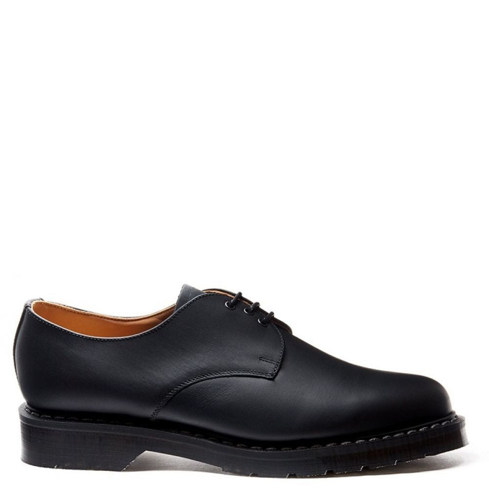 Solovair Gibson Shoe in Black Greasy