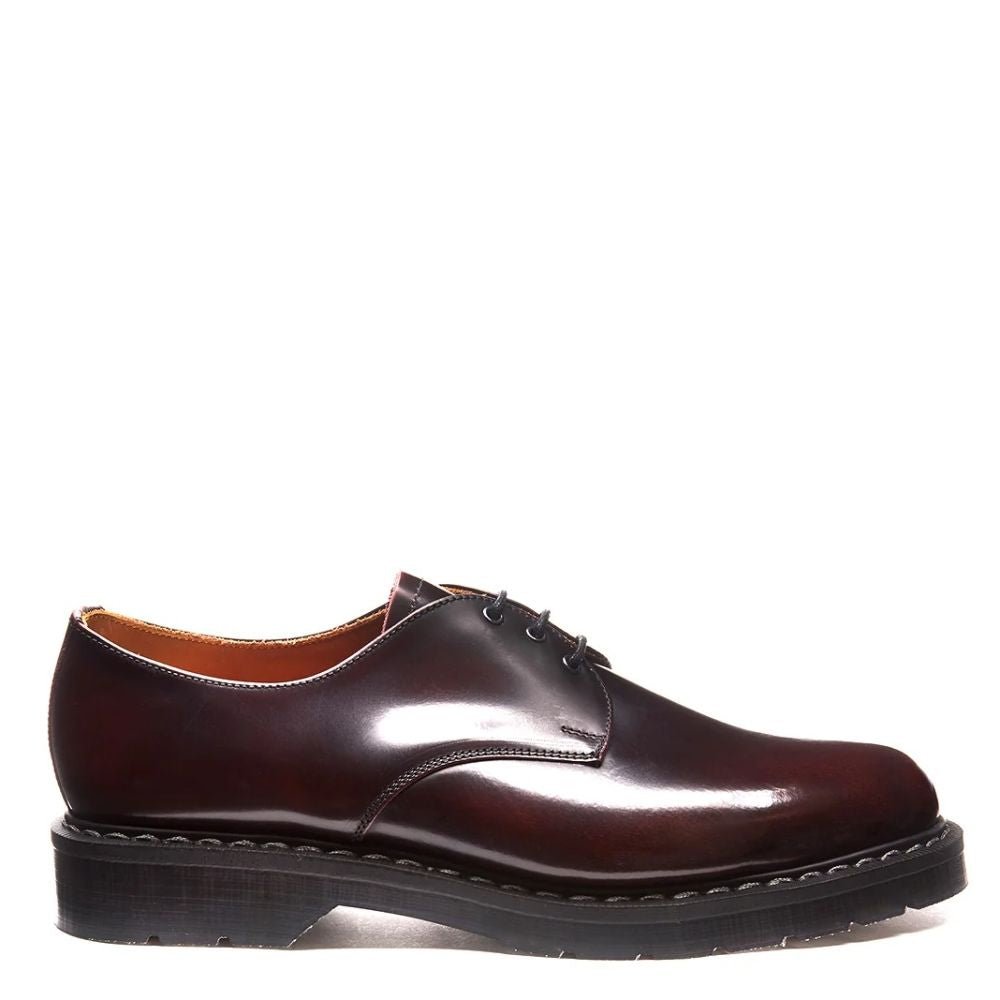 Solovair Gibson Shoe in Burgundy Rub-Off