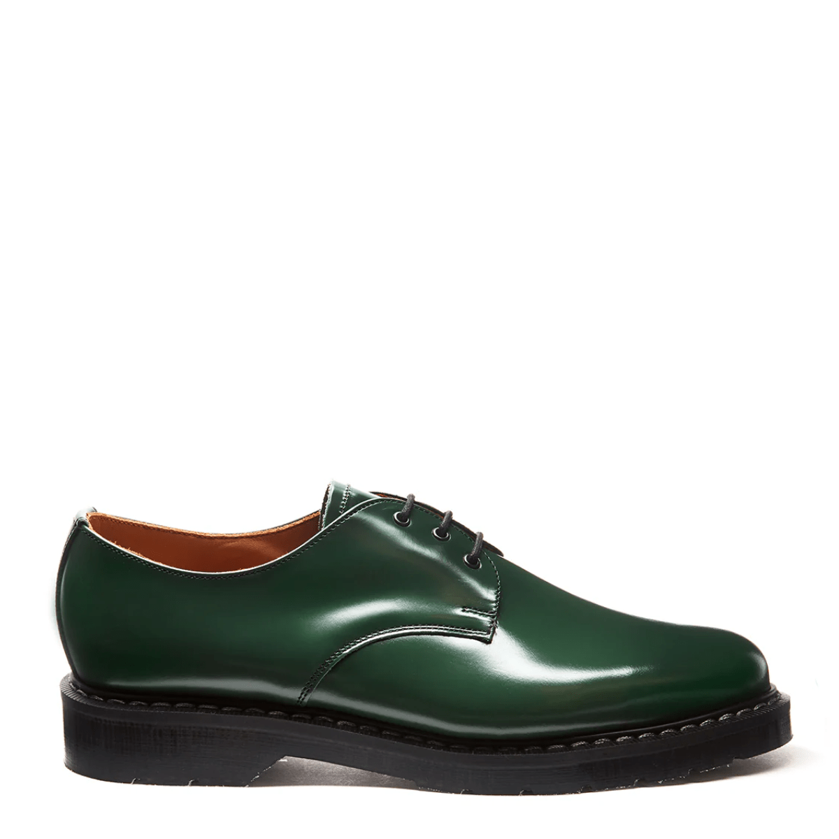 Solovair Gibson Shoe in Green Hi-Shine
