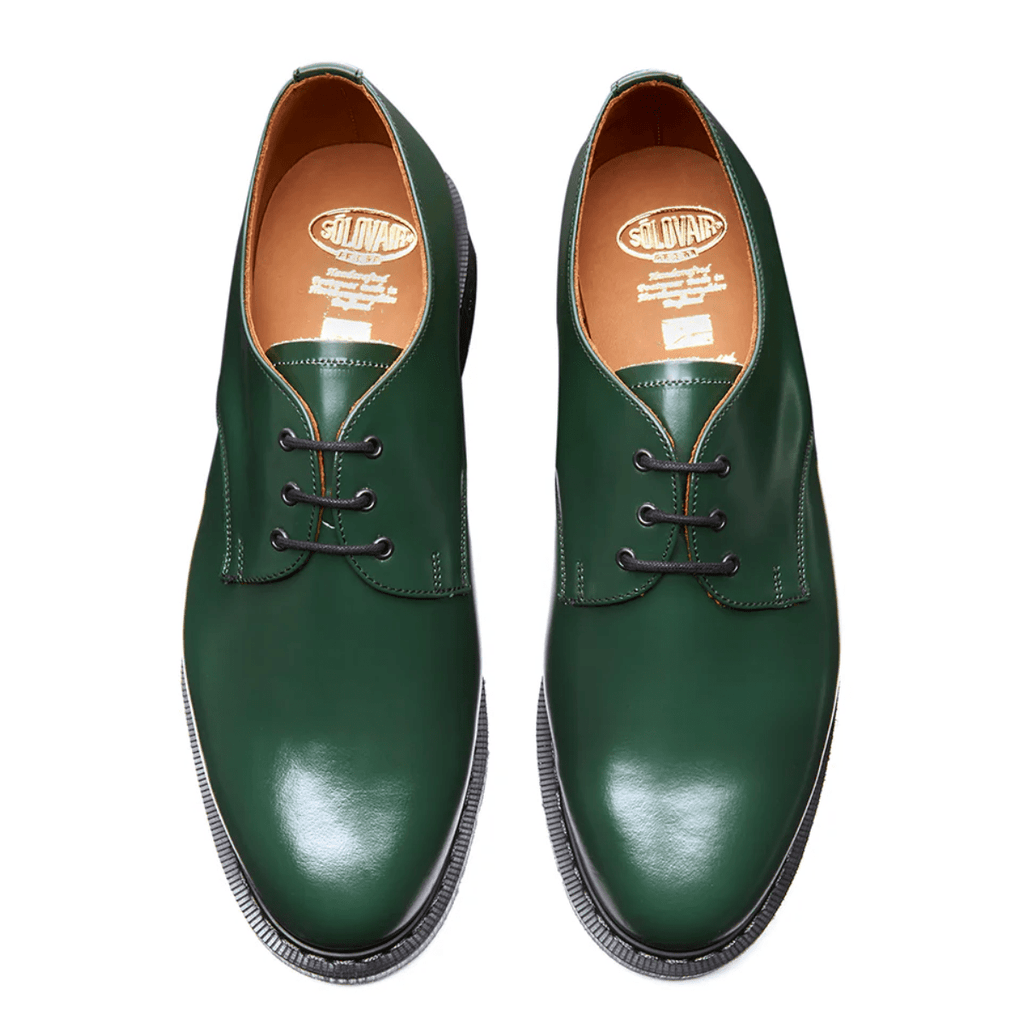 Solovair Gibson Shoe in Green Hi-Shine