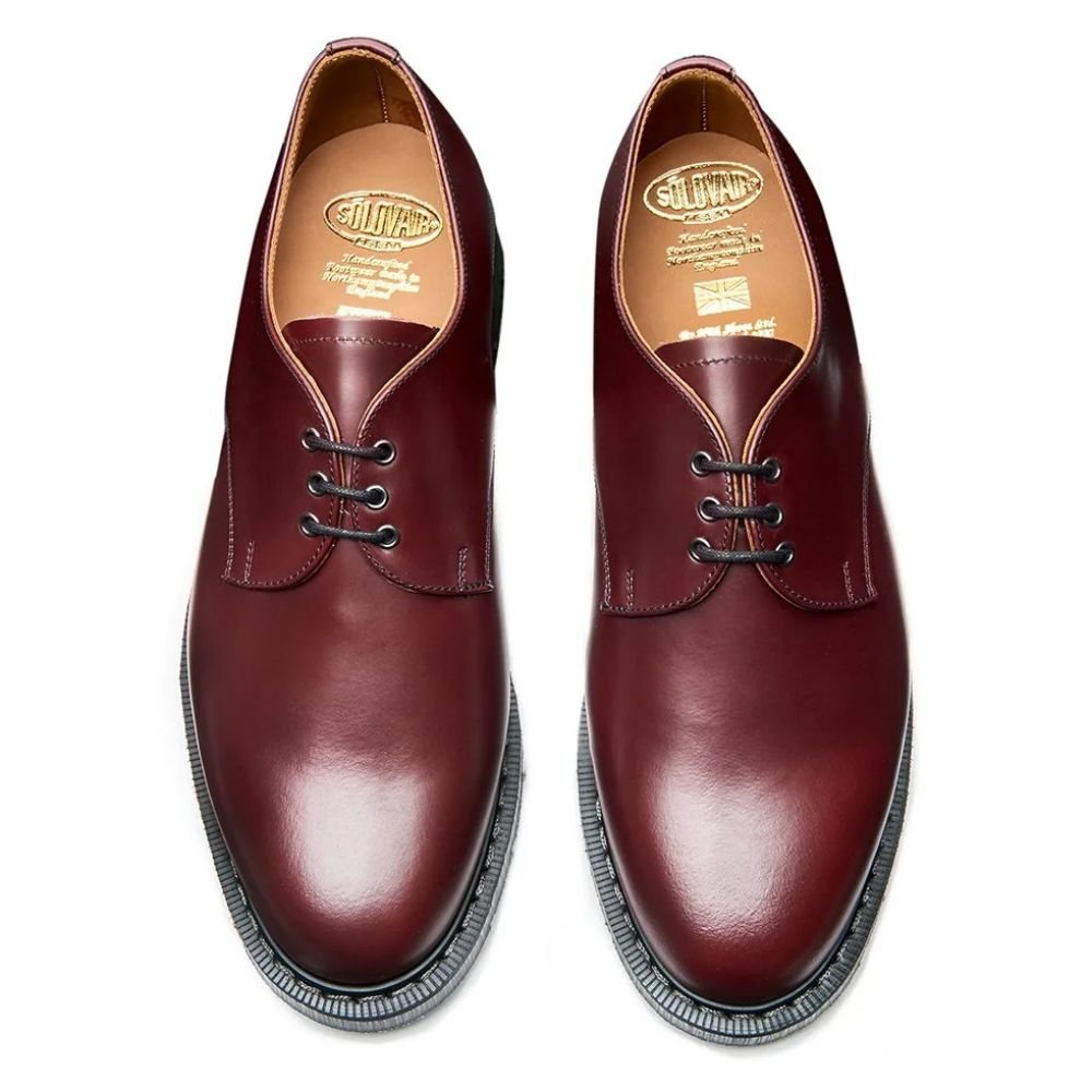 Solovair Gibson Shoe in Oxblood Hi-Shine