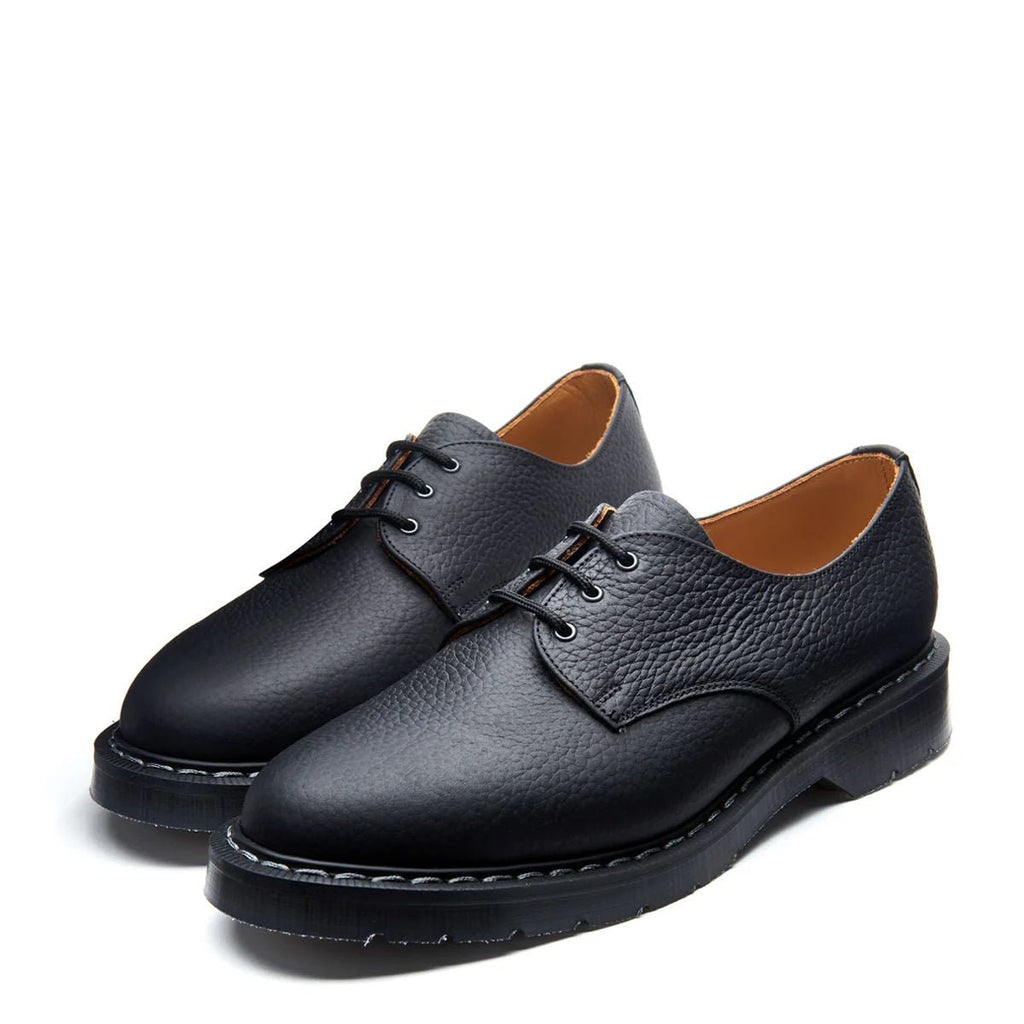 Solovair Grain Gibson in Black Greasy