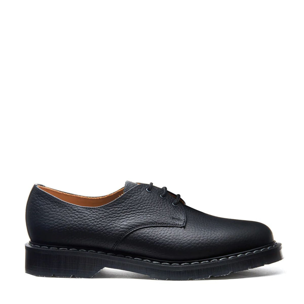 Solovair Grain Gibson in Black Greasy