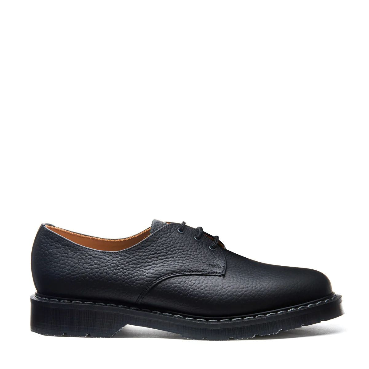 Solovair Grain Gibson in Black Greasy