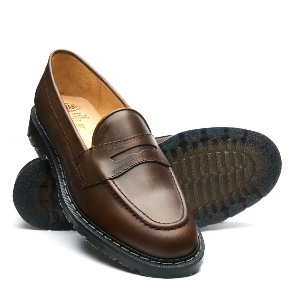 Solovair Penny Loafer in Gaucho Crazy Horse
